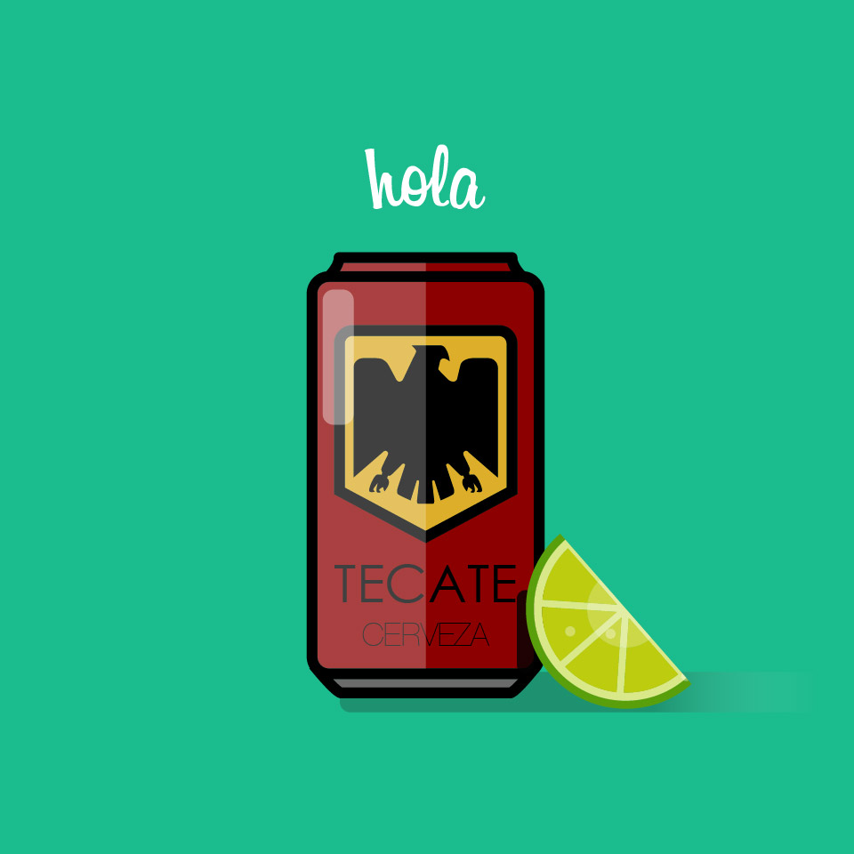 Illustration of a beer & Lime